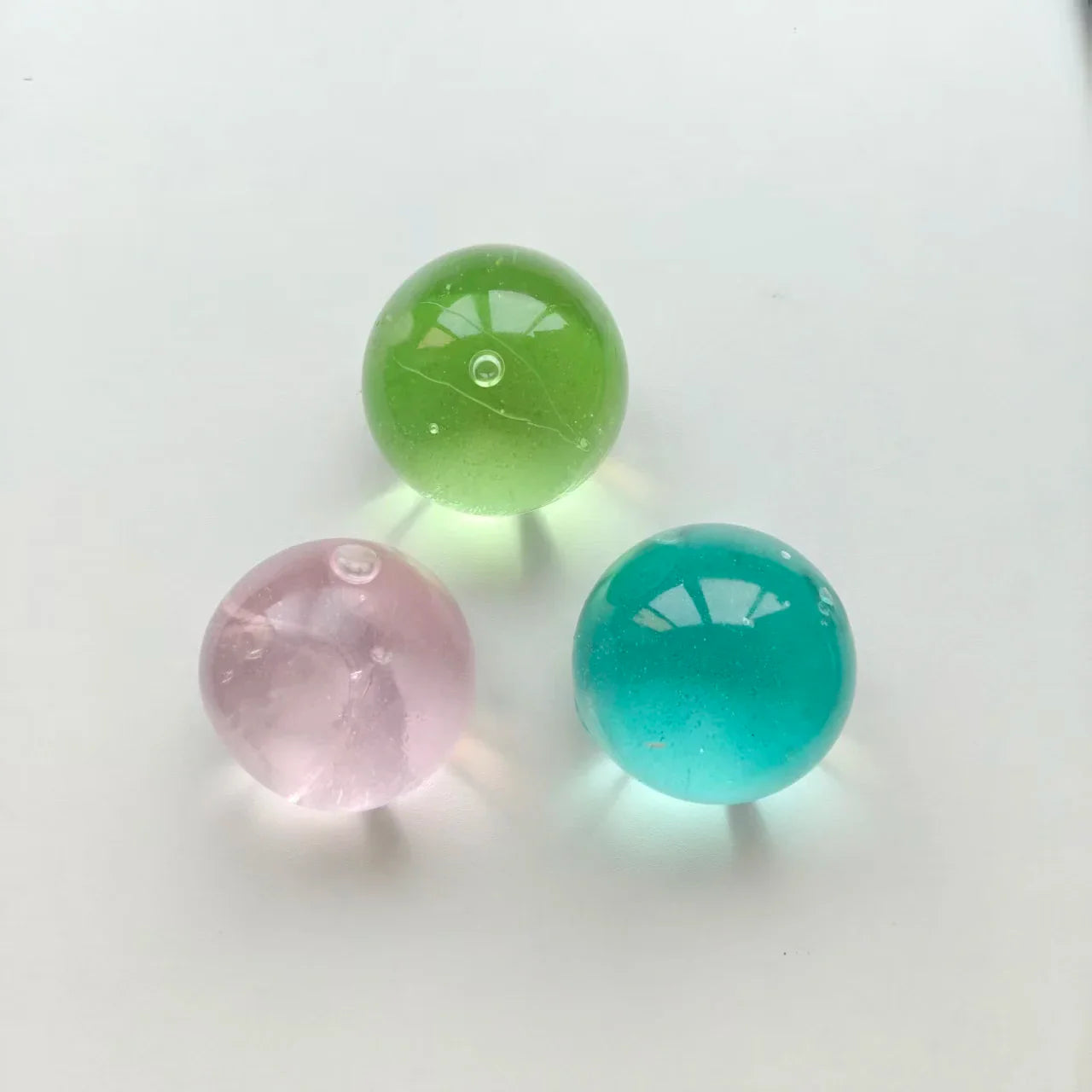 Blue/Green Needoh Squishy Toy Transparent Stress Ball Slow Rebound Squeeze Toy Healing Aesthetic Sensory Fidget Toy for Kids