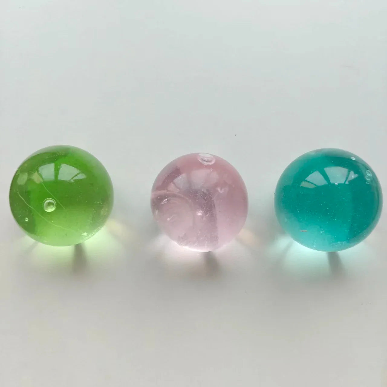 Blue/Green Needoh Squishy Toy Transparent Stress Ball Slow Rebound Squeeze Toy Healing Aesthetic Sensory Fidget Toy for Kids